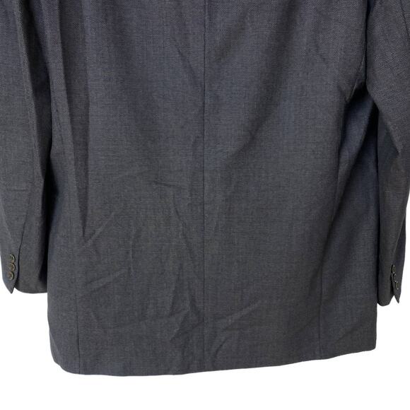 Vintage Barneys New York Blazer Bruno Gray Black Micro Check Jacket Mens Size 46 - Picture 11 of 13